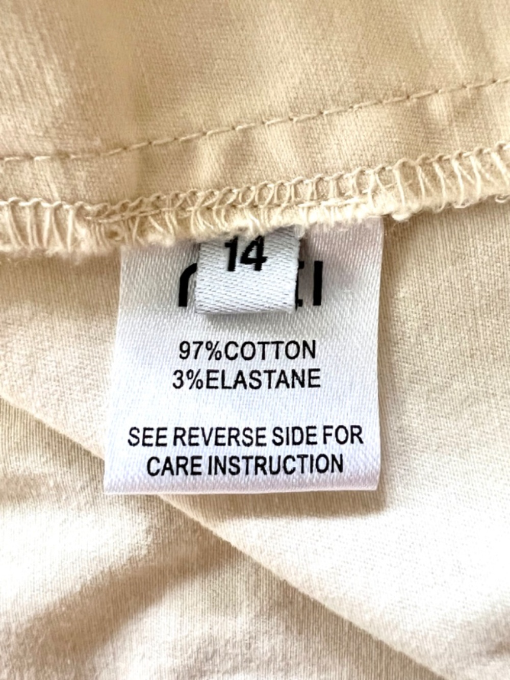 RUTI Slouchy Twill Barrel Pants in Ecru - 14 - Picture 10 of 14